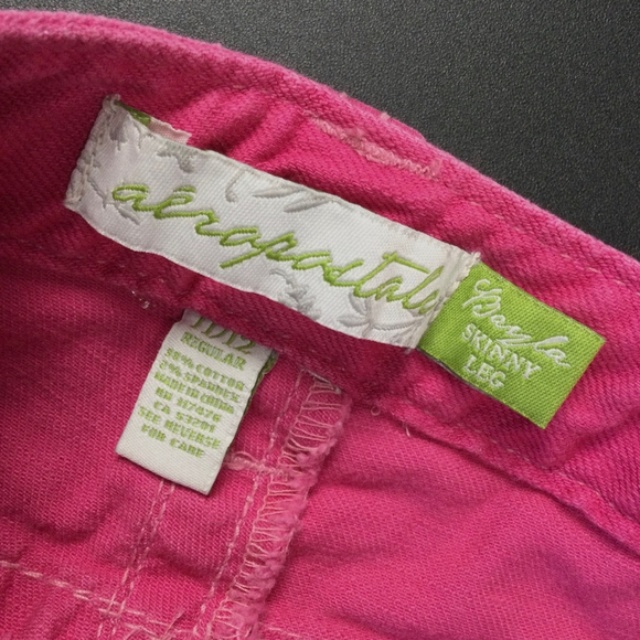 Girls Aeropostale Bagla Skinny‎ Leg Jeans Size 11/12 Pink - Picture 8 of 13